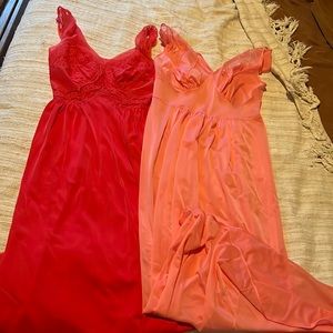Set of two long nightgowns